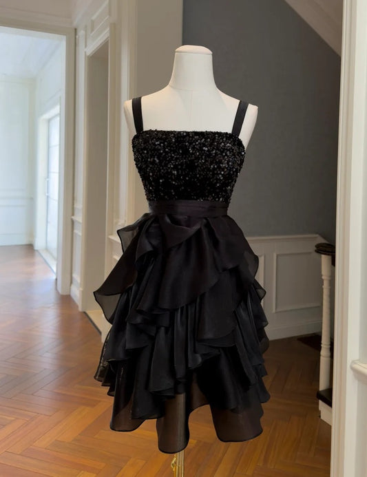 Trägerloses silbernes Vintage-Abendkleid, A-Linie, Geburtstagskleid J9370