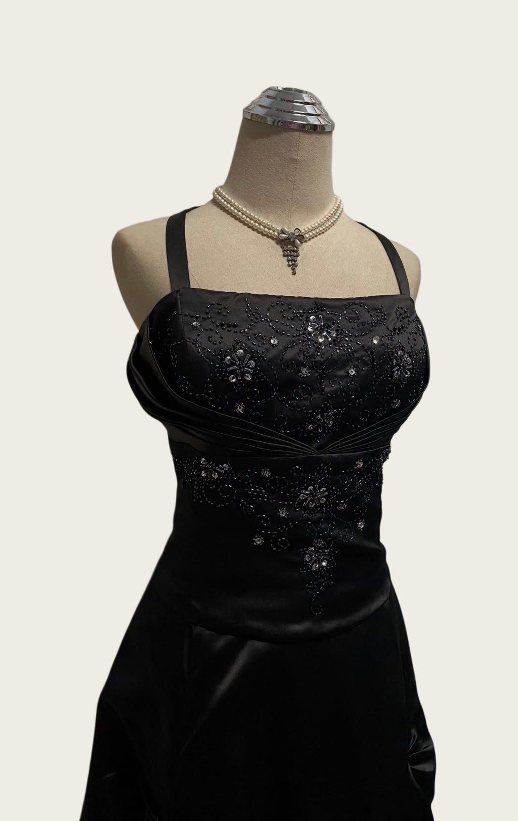 Robe de bal bustier violette en satin avec appliques, robe de soirée formelle J9413