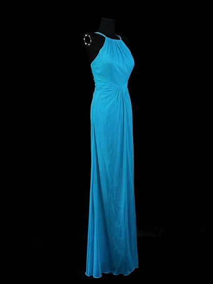 Trägerloses silbernes Vintage-Abendkleid, A-Linie, Geburtstagskleid J9370
