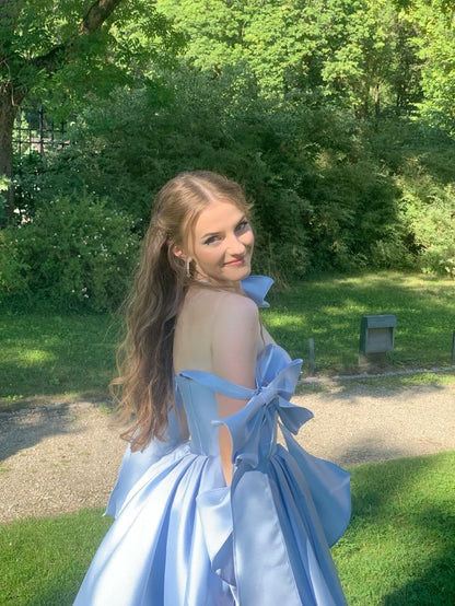 Trägerloses silbernes Vintage-Abendkleid, A-Linie, Geburtstagskleid J9370