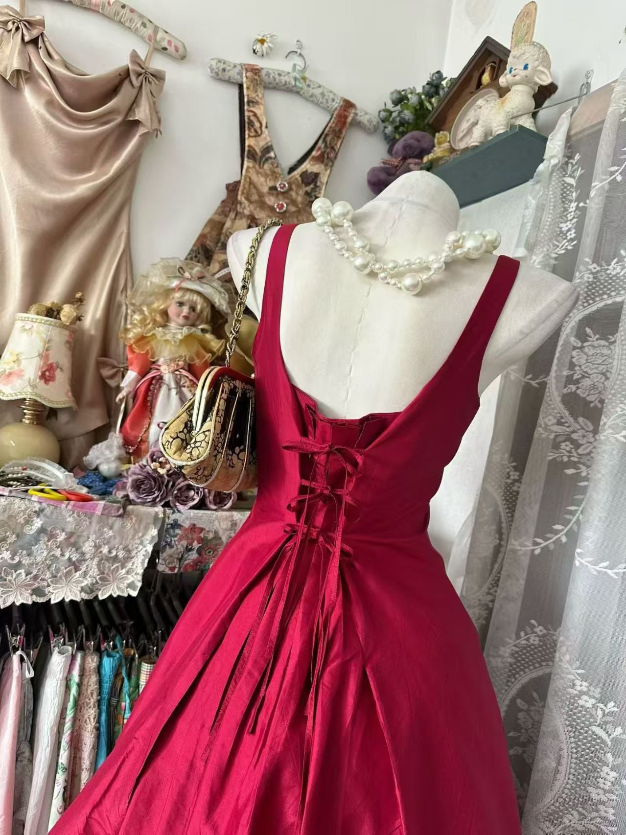 Trägerloses silbernes Vintage-Abendkleid, A-Linie, Geburtstagskleid J9370