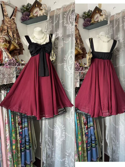 A Line Burgundy Chiffon Homecoming Dress Short Party Dress  J10685