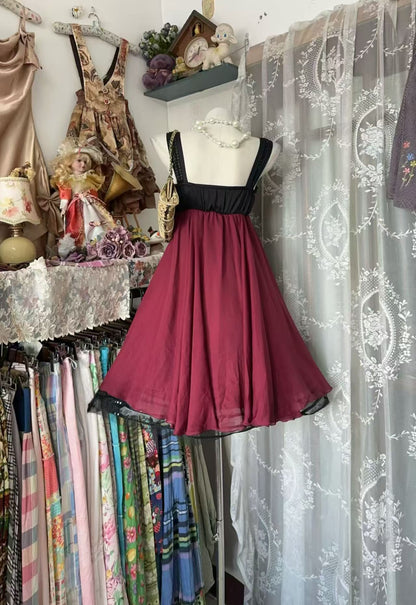 A Line Burgundy Chiffon Homecoming Dress Short Party Dress  J10685