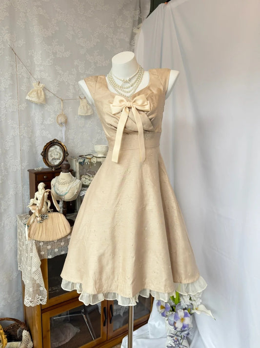 Trägerloses silbernes Vintage-Abendkleid, A-Linie, Geburtstagskleid J9370