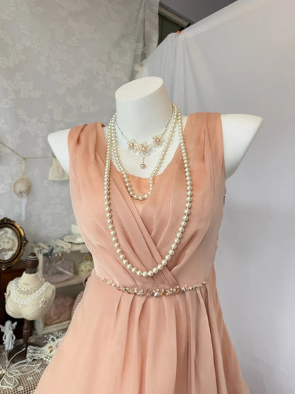 A Line Chiffon Ruffled Short Homecoming Dress J10735