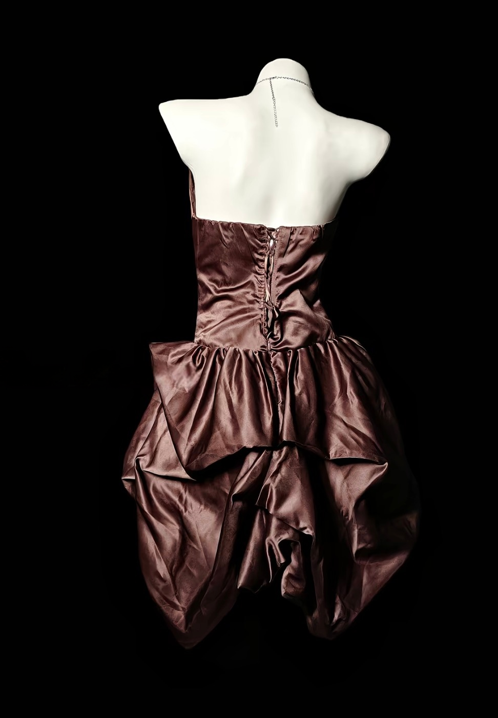 Robe de bal bustier violette en satin avec appliques, robe de soirée formelle J9413