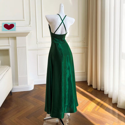 Robe de bal bustier violette en satin avec appliques, robe de soirée formelle J9413
