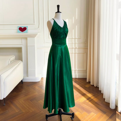 Robe de bal bustier violette en satin avec appliques, robe de soirée formelle J9413