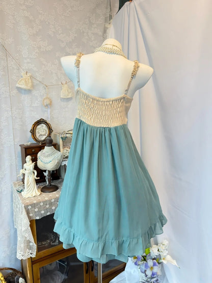 Trägerloses silbernes Vintage-Abendkleid, A-Linie, Geburtstagskleid J9370