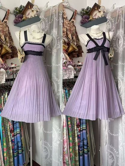 A Line Lilac Chiffon Homecoming Dress Short Birthday Dress  J10545