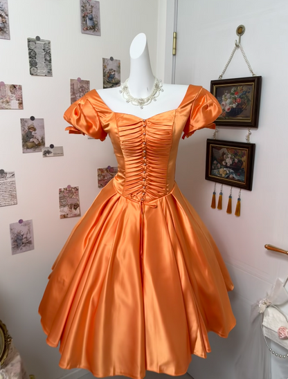 Trägerloses silbernes Vintage-Abendkleid, A-Linie, Geburtstagskleid J9370