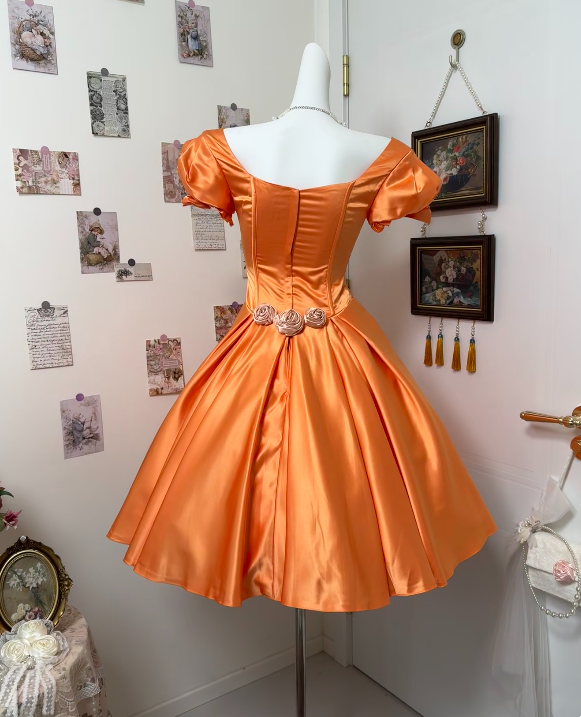 Trägerloses silbernes Vintage-Abendkleid, A-Linie, Geburtstagskleid J9370