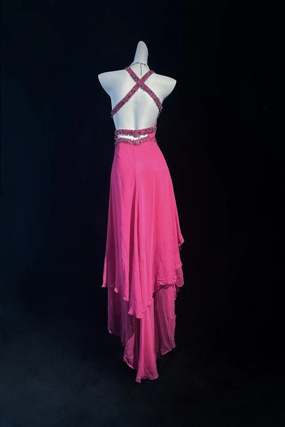 Robe de bal bustier violette en satin avec appliques, robe de soirée formelle J9413