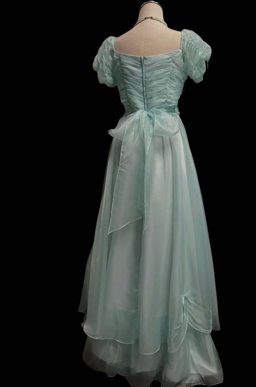 A Line Pink Green Formal Prom Dress Formal Birthday Dress  J10039