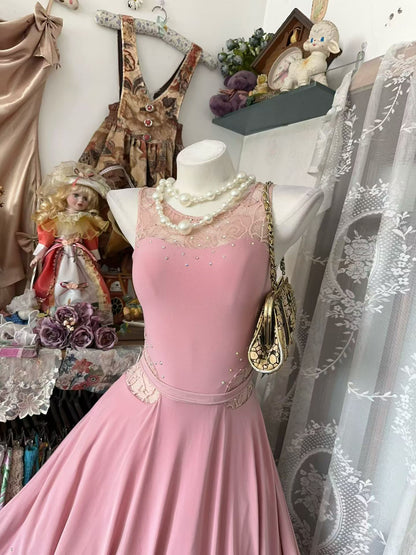 Robe de bal bustier violette en satin avec appliques, robe de soirée formelle J9413