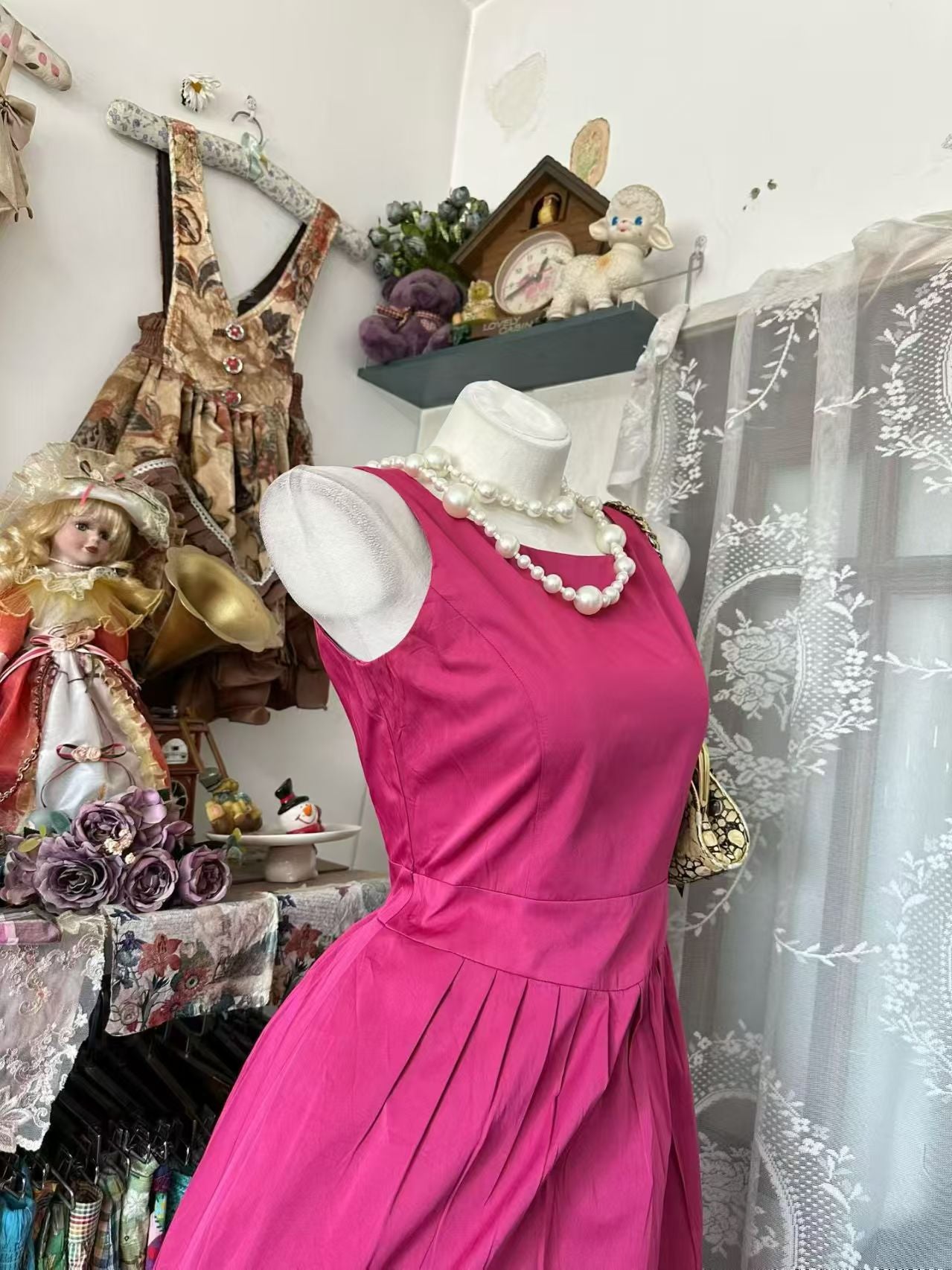 A Line Pink Satin Homecoming Dress Short Party Dress J10907