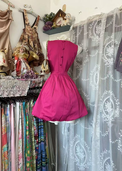 A Line Pink Satin Homecoming Dress Short Party Dress J10907