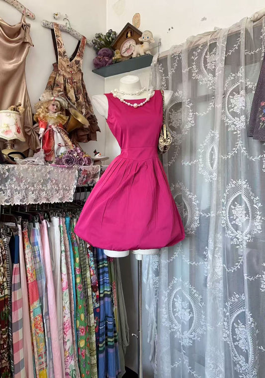 A Line Pink Satin Homecoming Dress Short Party Dress J10907