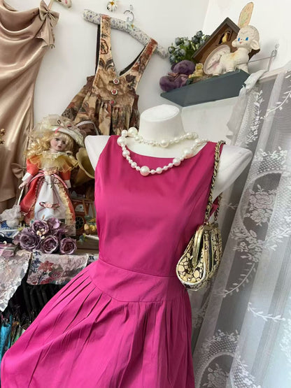 A Line Pink Satin Homecoming Dress Short Party Dress J10907