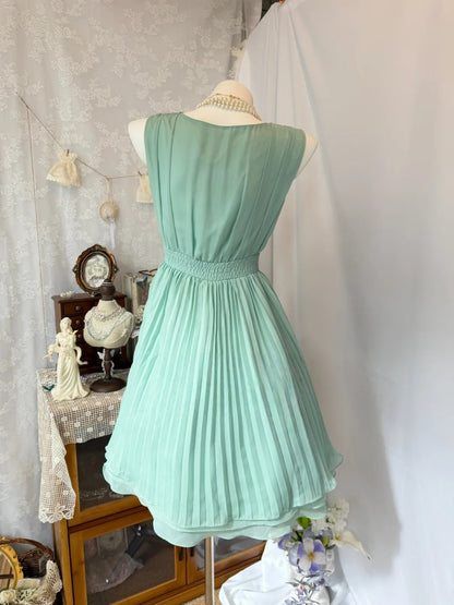 Trägerloses silbernes Vintage-Abendkleid, A-Linie, Geburtstagskleid J9370