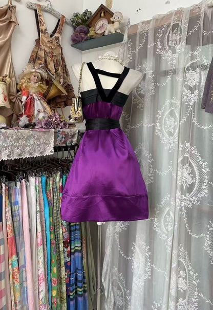 Trägerloses silbernes Vintage-Abendkleid, A-Linie, Geburtstagskleid J9370