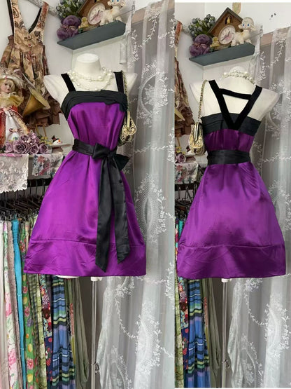 Trägerloses silbernes Vintage-Abendkleid, A-Linie, Geburtstagskleid J9370