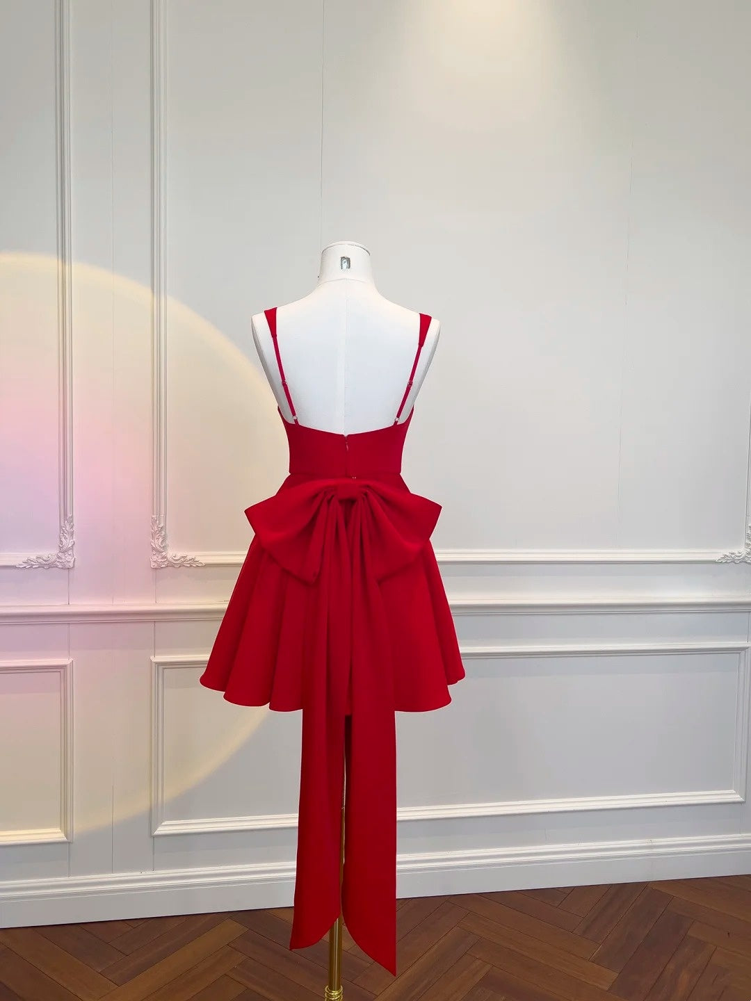 Robe de bal bustier violette en satin avec appliques, robe de soirée formelle J9413