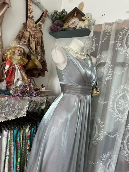 Robe de bal bustier violette en satin avec appliques, robe de soirée formelle J9413
