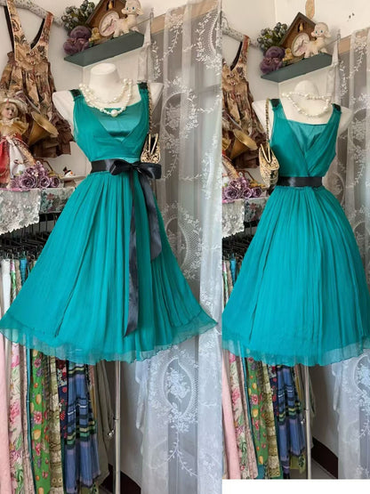 A Line Turquoise Homecoming Dress Short Party Dress  J10913