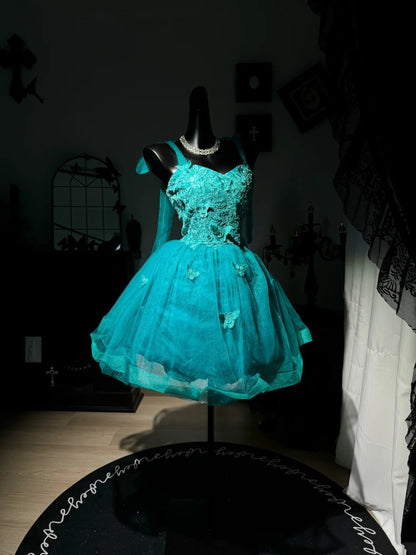 Robe de bal bustier violette en satin avec appliques, robe de soirée formelle J9413