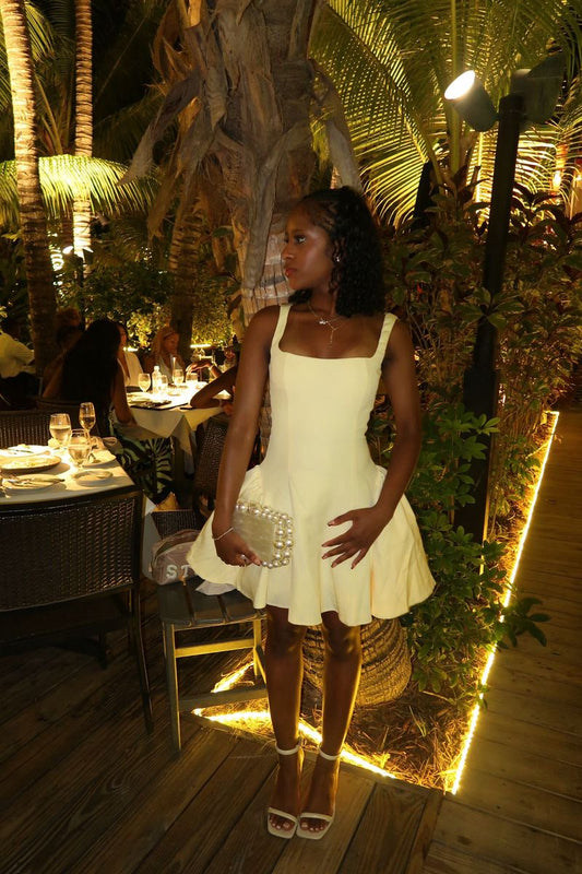 A Line White Satin Birthday Dress Short Homecoming Dress  J11473
