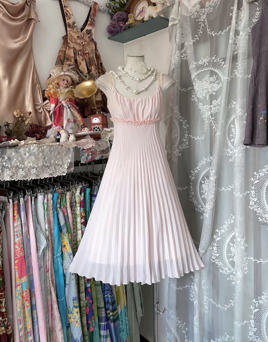 Spaghettiträger A-Linie Rosa Kurzes Ballkleid Homecoming-Kleid J8501