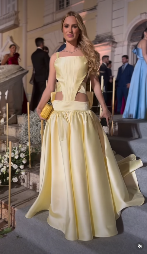 Robe de bal bustier violette en satin avec appliques, robe de soirée formelle J9413