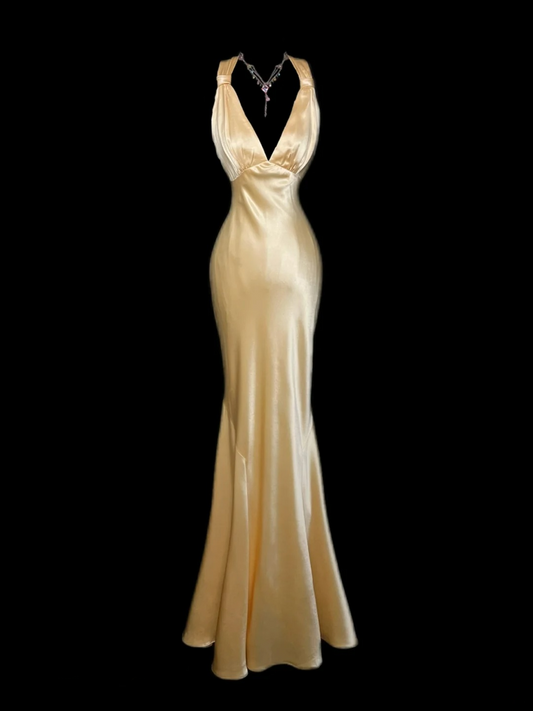 Trägerloses silbernes Vintage-Abendkleid, A-Linie, Geburtstagskleid J9370