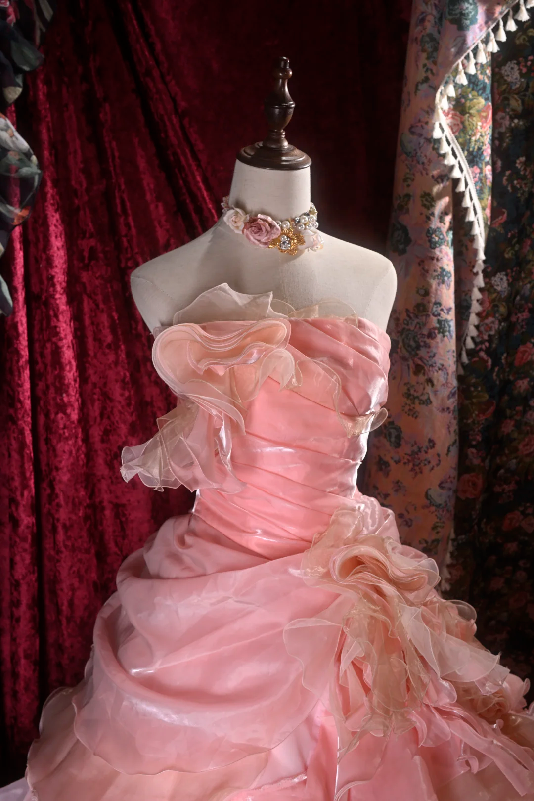 Trägerloses silbernes Vintage-Abendkleid, A-Linie, Geburtstagskleid J9370