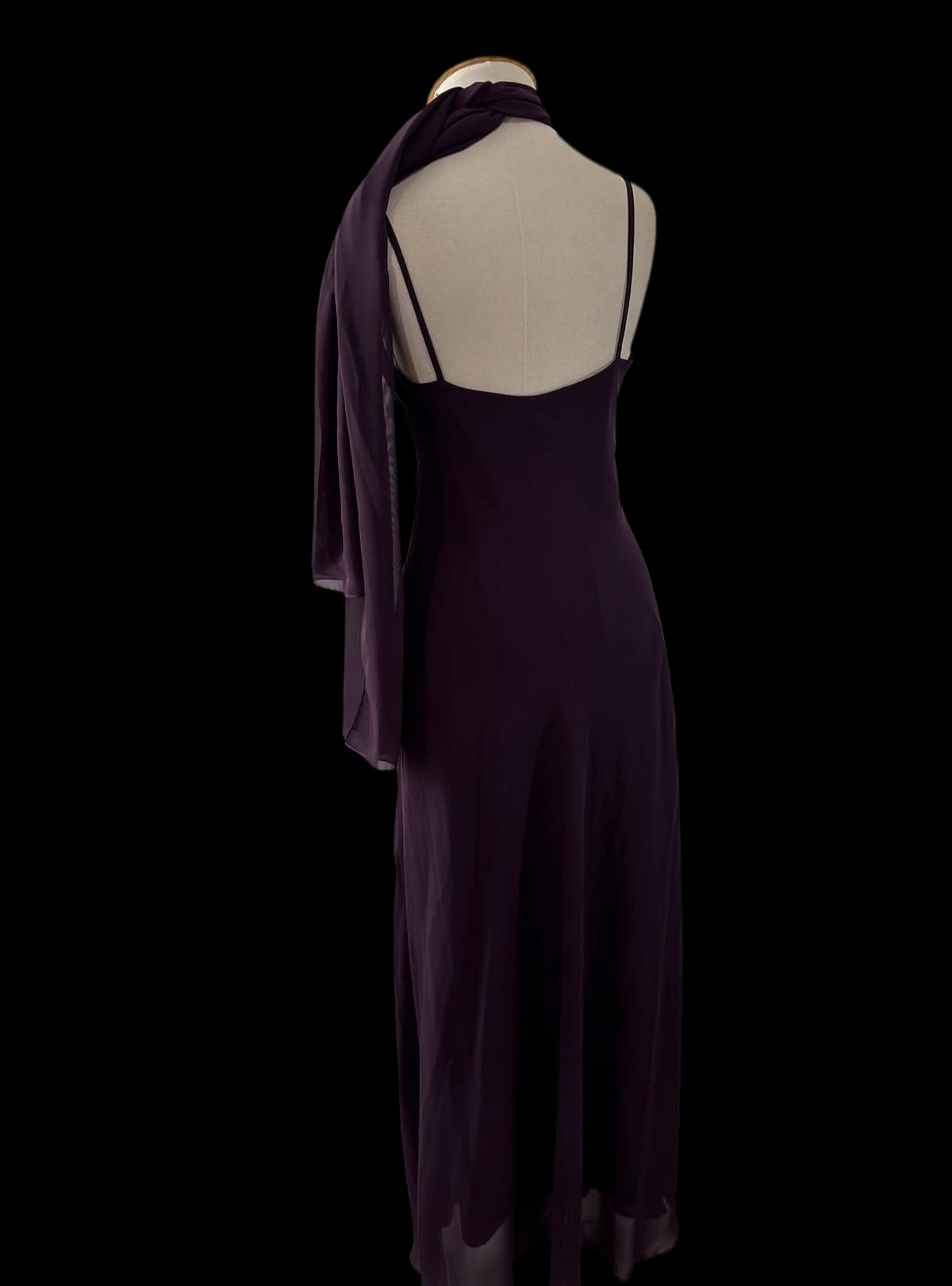 Robe de bal bustier violette en satin avec appliques, robe de soirée formelle J9413