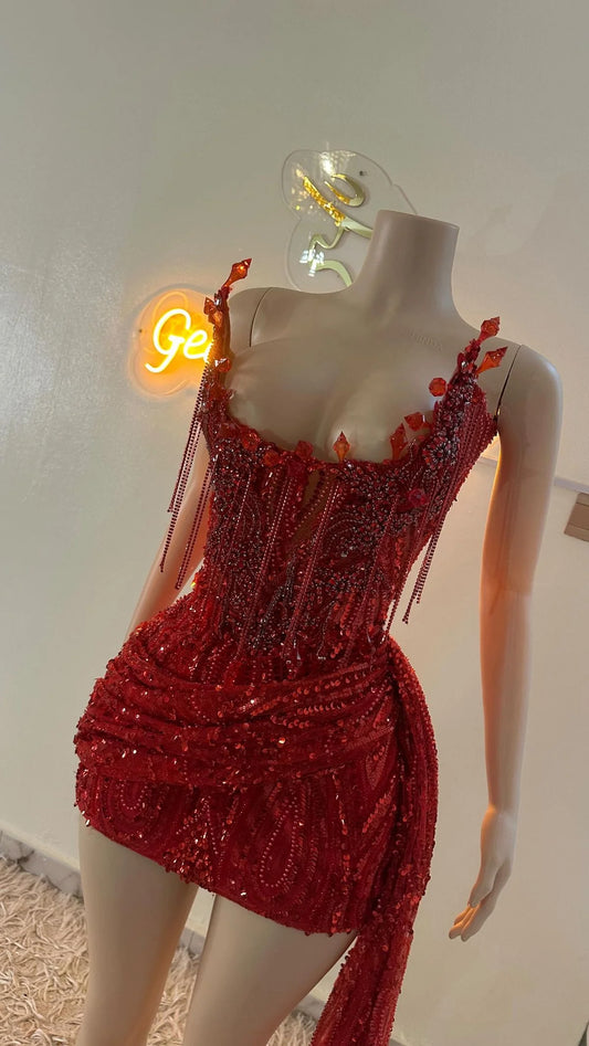 Trägerloses silbernes Vintage-Abendkleid, A-Linie, Geburtstagskleid J9370