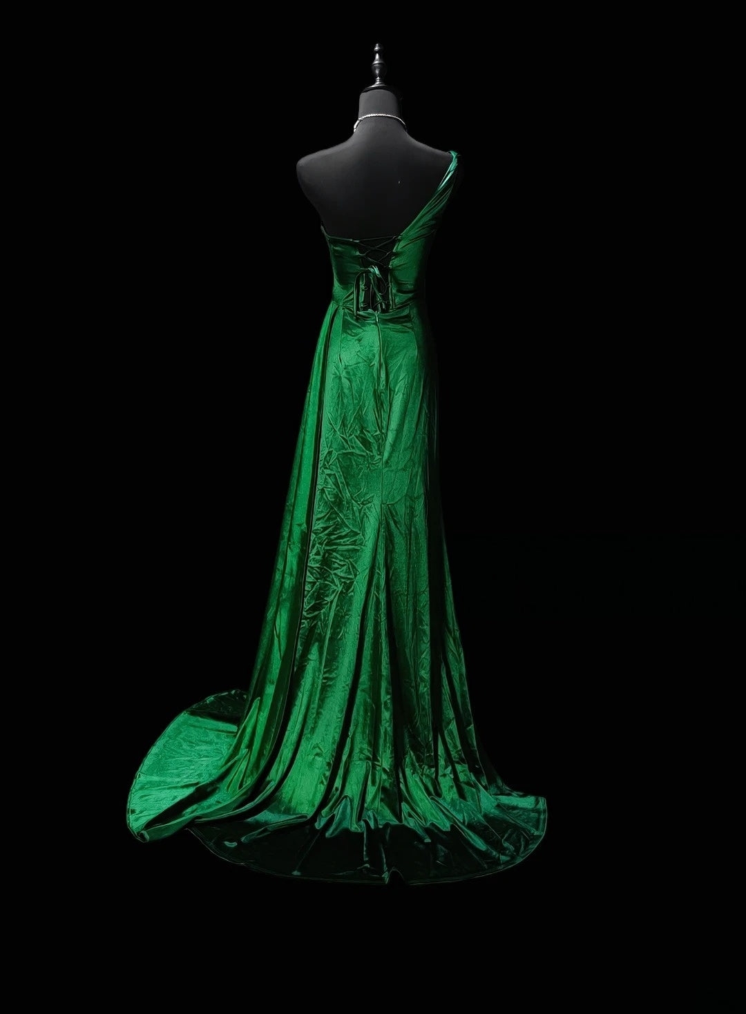 Trägerloses silbernes Vintage-Abendkleid, A-Linie, Geburtstagskleid J9370