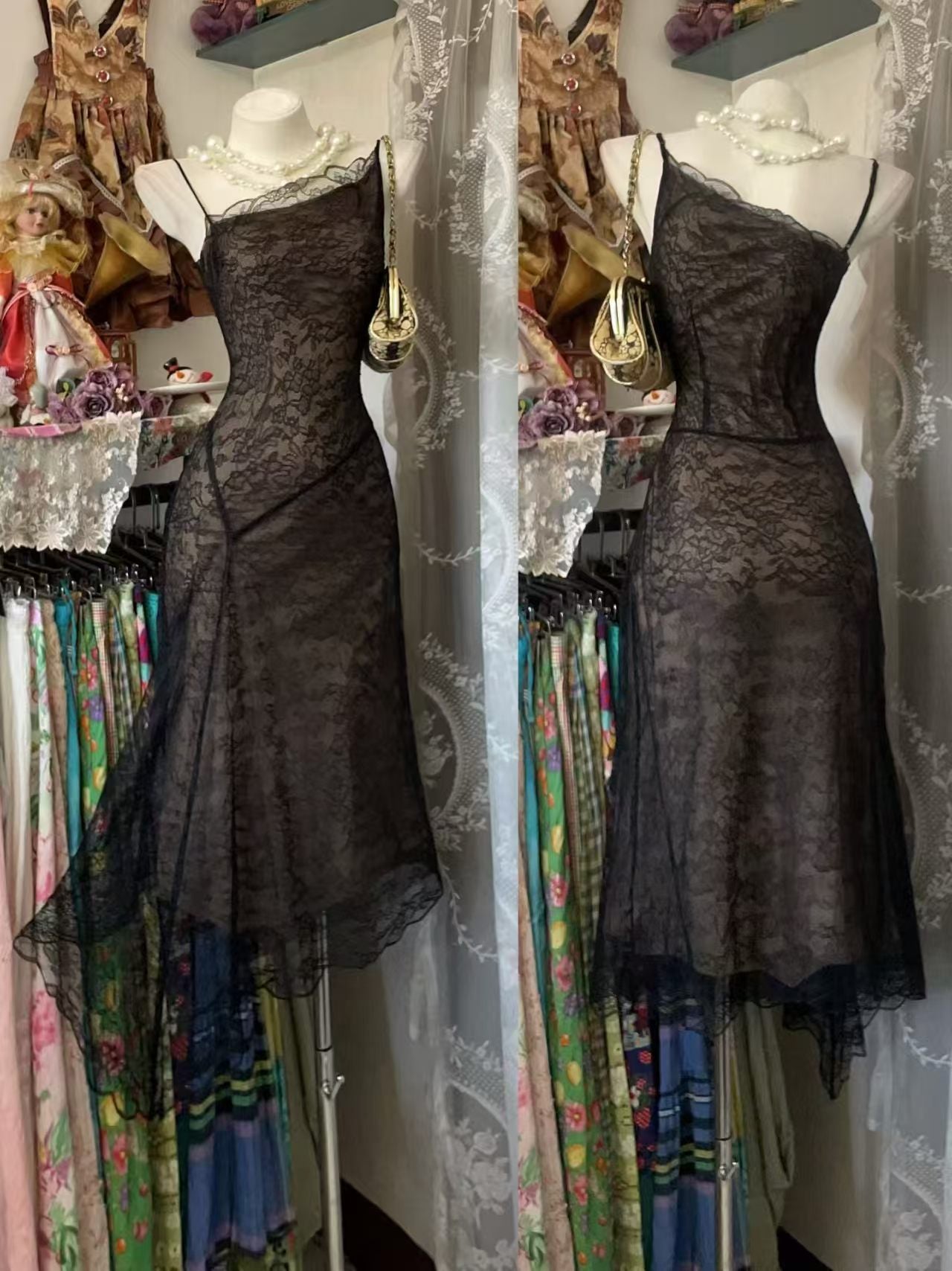 Trägerloses silbernes Vintage-Abendkleid, A-Linie, Geburtstagskleid J9370