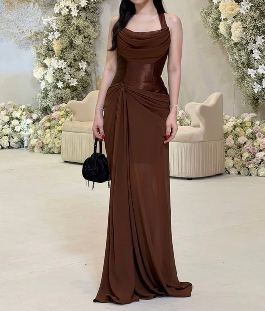 Robe de bal bustier violette en satin avec appliques, robe de soirée formelle J9413