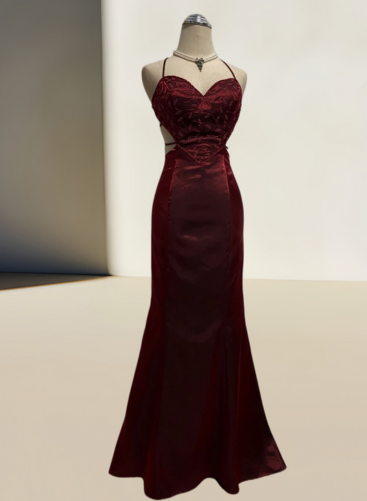 Trägerloses silbernes Vintage-Abendkleid, A-Linie, Geburtstagskleid J9370