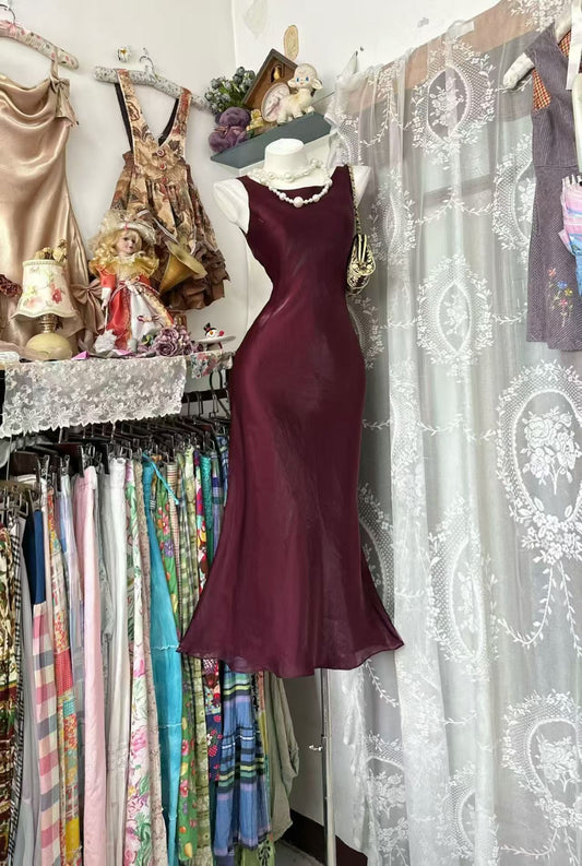 Trägerloses silbernes Vintage-Abendkleid, A-Linie, Geburtstagskleid J9370