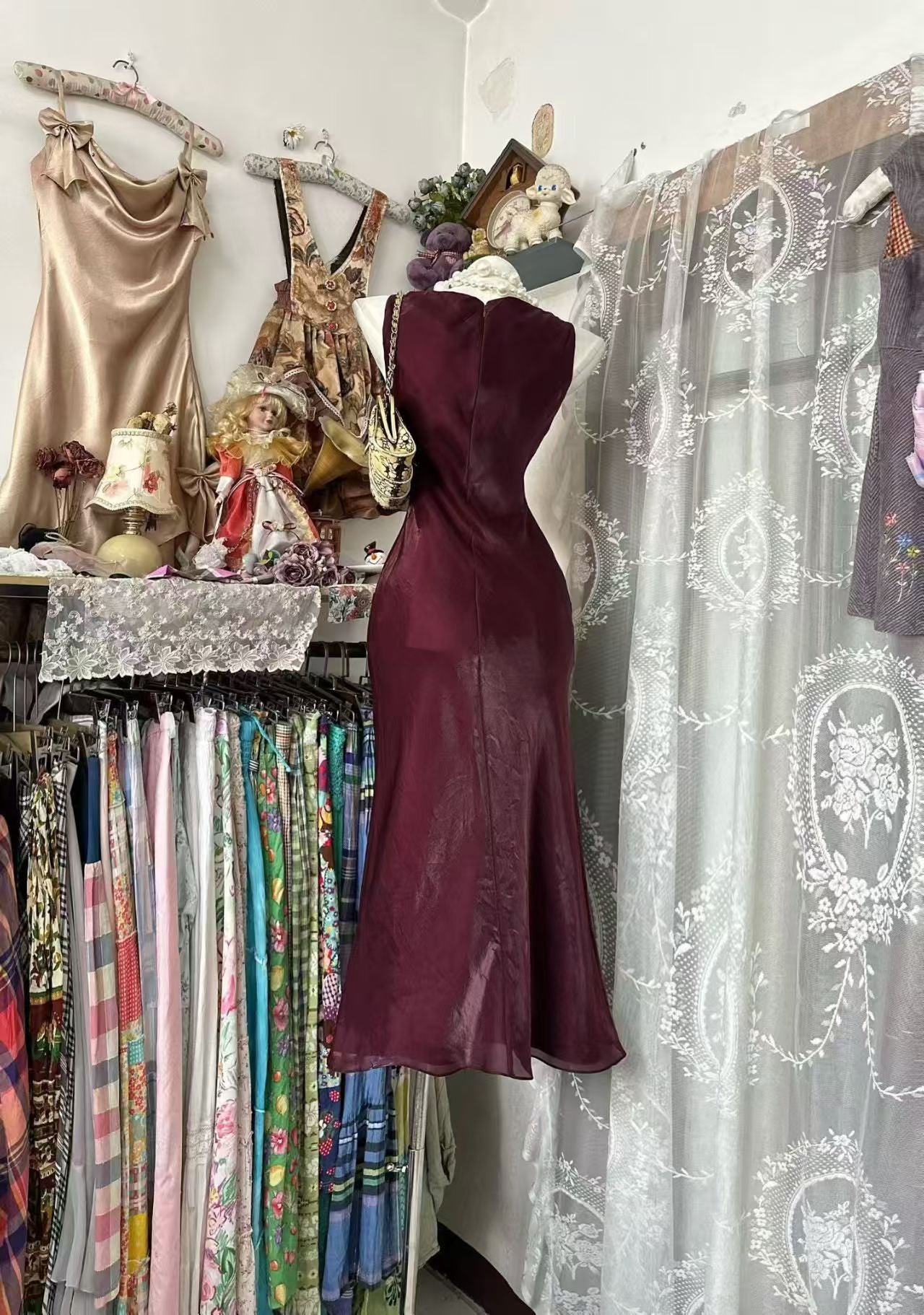 Trägerloses silbernes Vintage-Abendkleid, A-Linie, Geburtstagskleid J9370