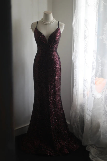 Robe de bal bustier violette en satin avec appliques, robe de soirée formelle J9413