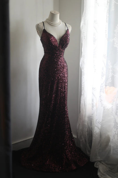 Robe de bal bustier violette en satin avec appliques, robe de soirée formelle J9413