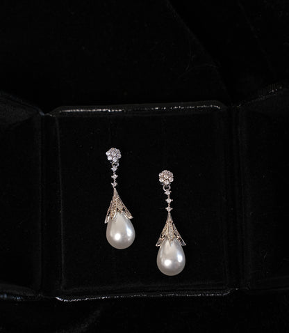 Boucles d'oreilles pendantes en acier inoxydable avec pampilles en pierre naturelle colorée rétro G30