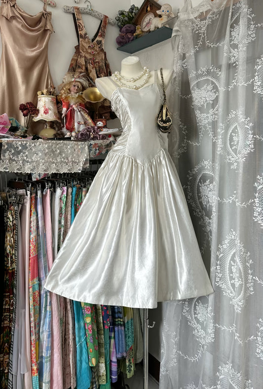 Rosa Etuikleid, lang, mit Seitenschlitz, Satin, formelles Kleid J8820