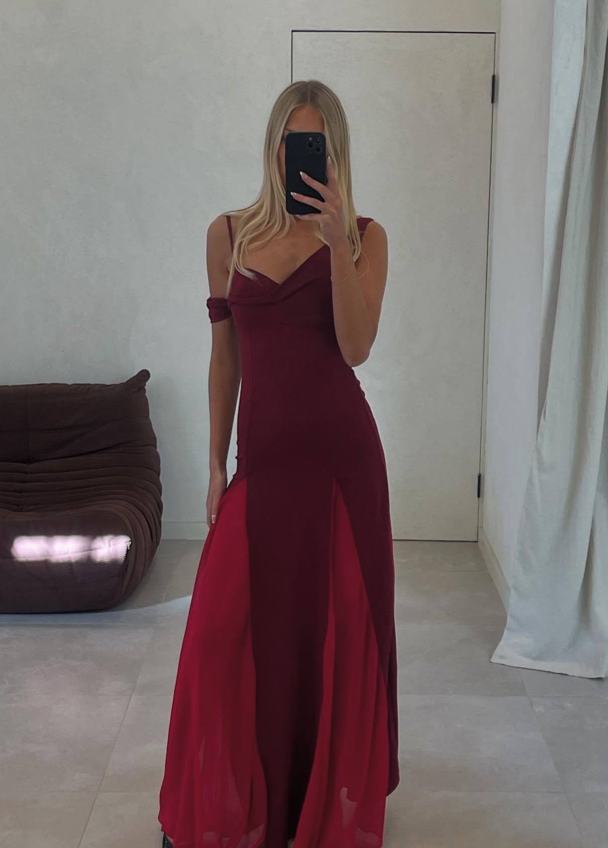 Burgundy Prom Dress Formal Evening Dress J7776
