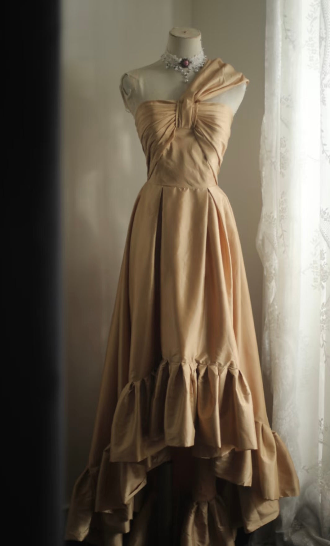 One Shoulder A Line Prom Dress Formal Party Dress Evening Dress J8882