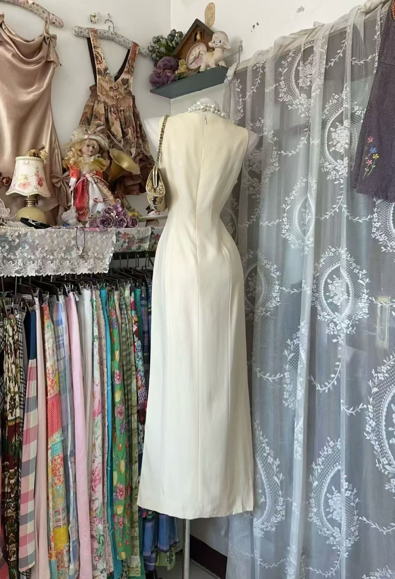 Robe de bal bustier violette en satin avec appliques, robe de soirée formelle J9413